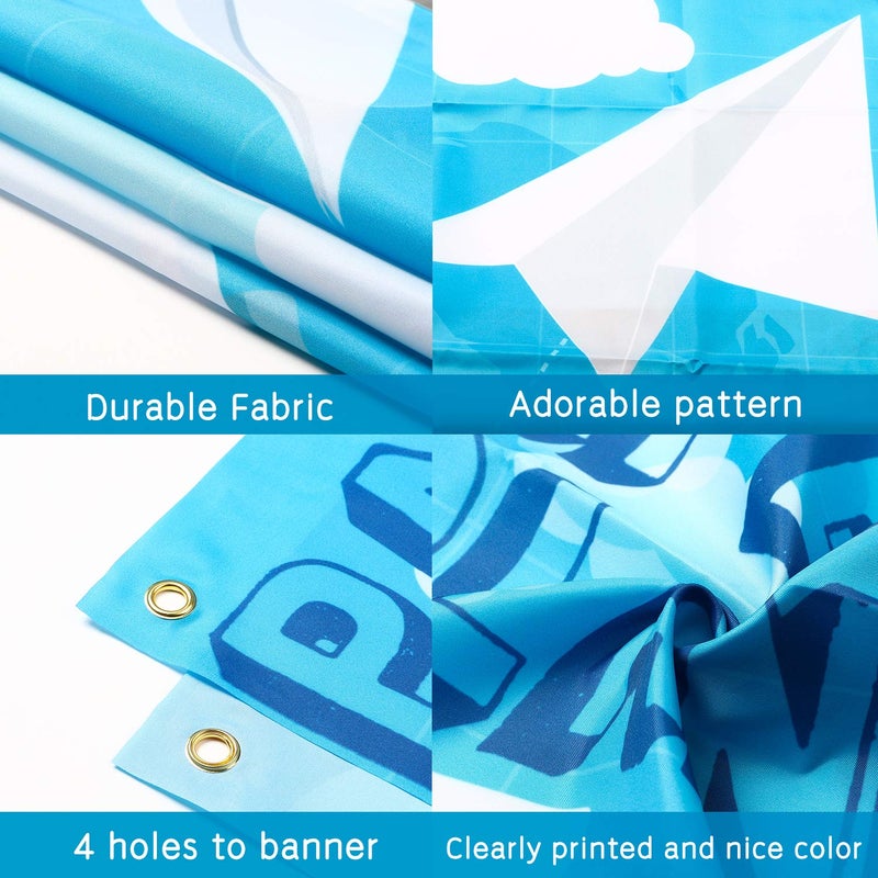 TICIAGA Paper Plane Toss Game Banner, Throwing Target Banner for Glider Airplane, Fun Add-on Toys for Flying Paper Plane, Outdoor Sport Activity for Kids, Airplane Theme Birthday Party Decoration - Image 5